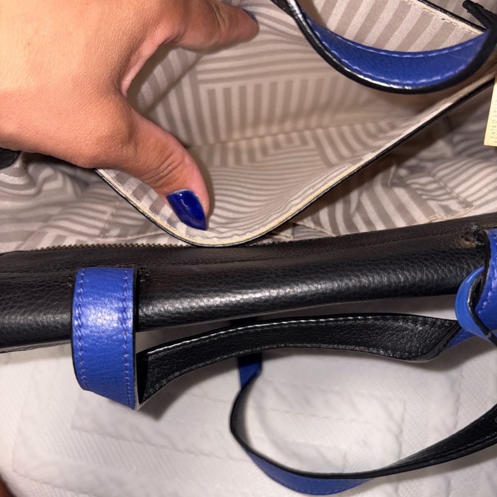 Kate spade Saturday , Stylish Black and Blue Women's leather  Bag - Picture 11 of 16